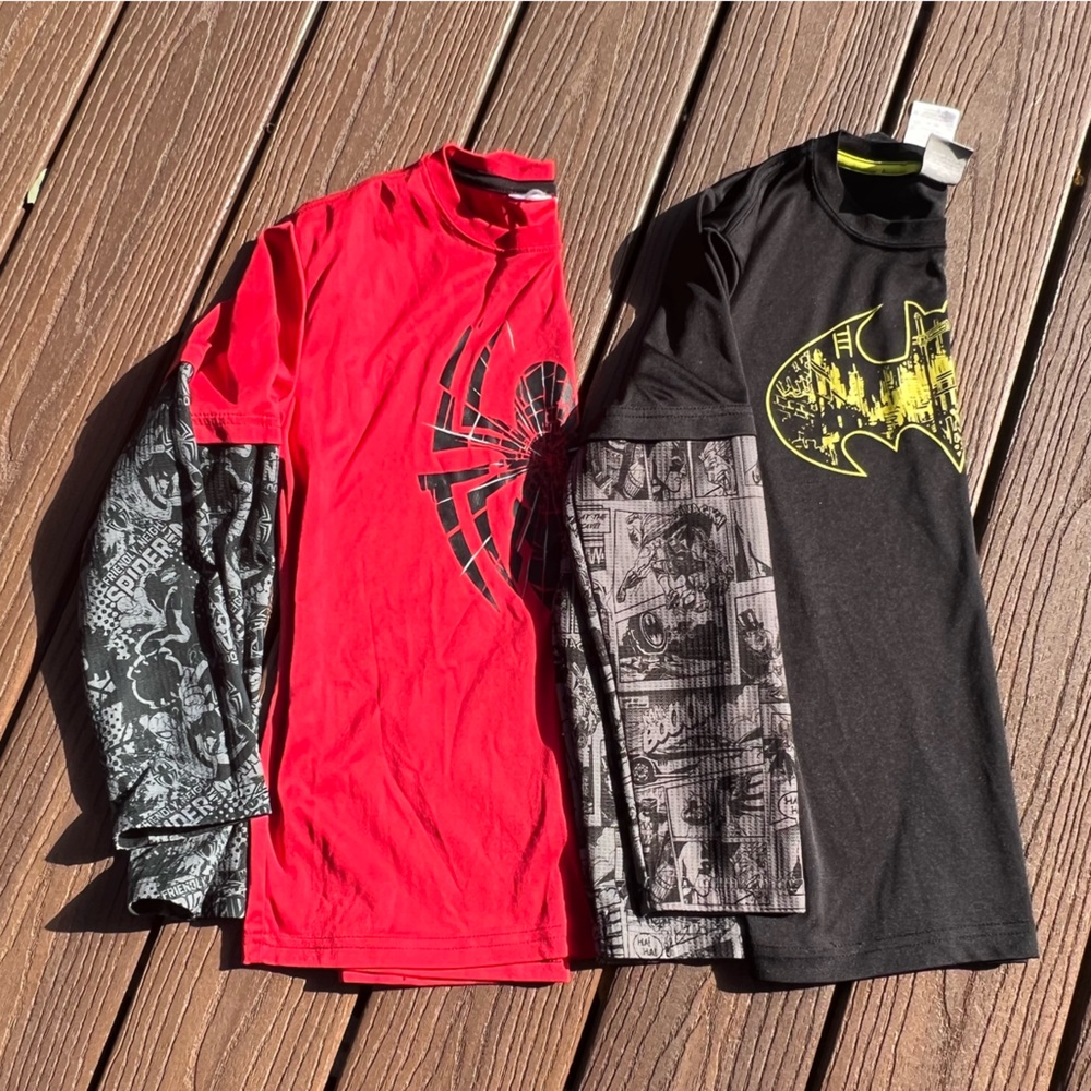 Marvel Spider-Man / Batman shirt bundle - L 10/12